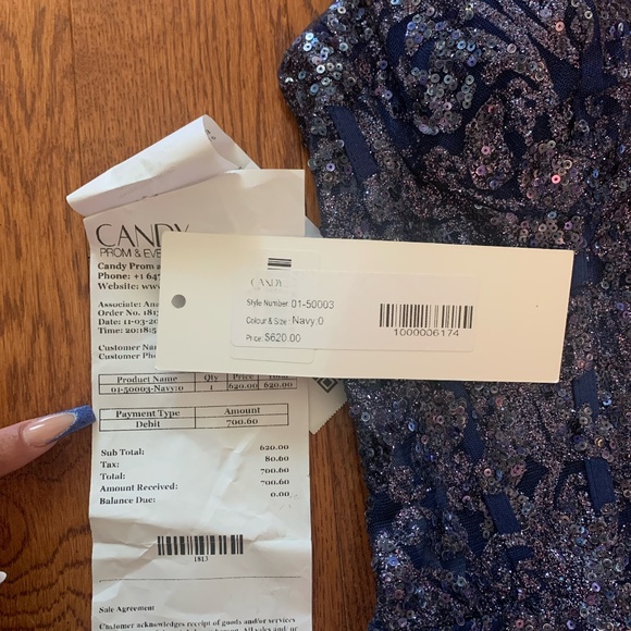 Candy Prom Sequin Formal Dress - Picture 9 of 13